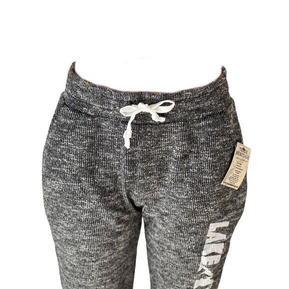 Brushed Rib Lake Tahoe Jogger Pants with Pockets in Charcoal - Picture 5 of 6